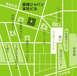 講座受講場所の地図